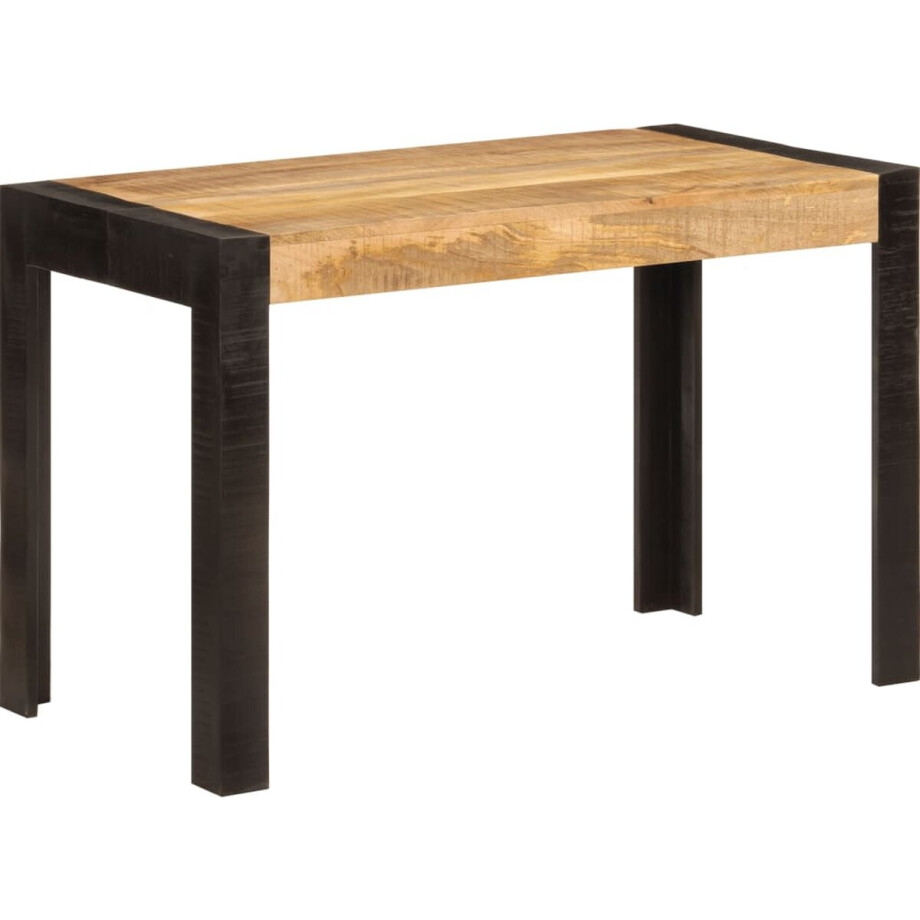 vidaXL - Eettafel - 120x60x76 - cm - massief - mangohout vidaXL - Eettafel - 120x60x76 - cm - massief - mangohout afbeelding 1