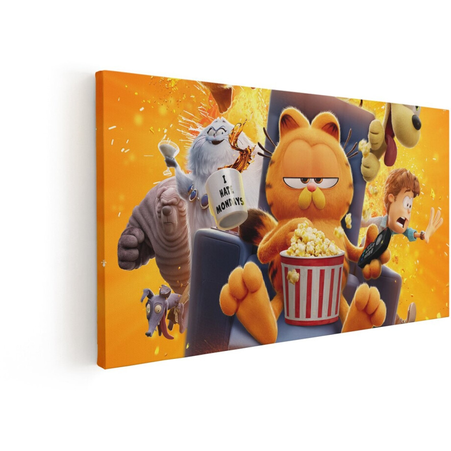 Artaza Canvas Schilderij Garfield - 120x60 cm - Wanddecoratie Film - Muurdecoratie Kinderkamer - Schilderijen Op Canvas Kat - Oranje Artaza Canvas Schilderij Garfield - 120x60 cm - Wanddecoratie Film - Muurdecoratie Kinderkamer - Schilderijen Op Canvas Kat - Oranje afbeelding 1