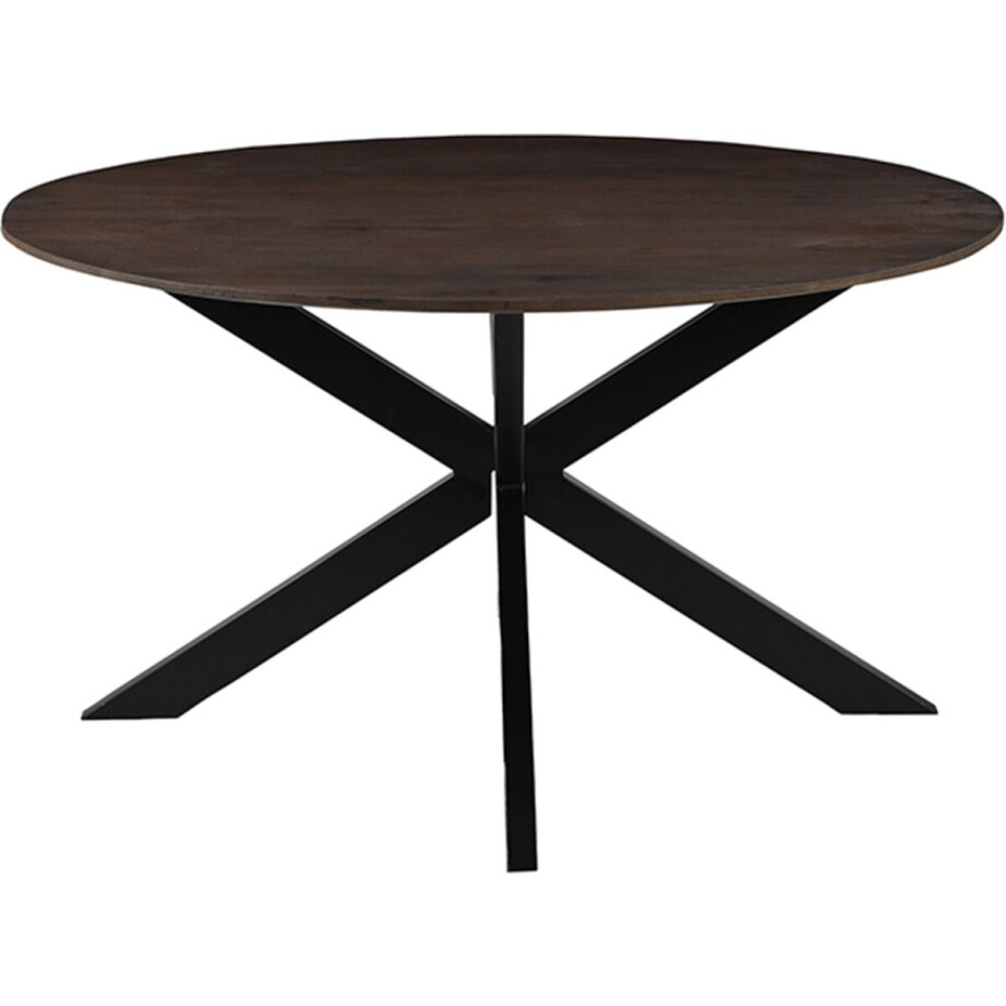 LABEL51 Otis Eetkamertafel - Bruin - Hout - 140 cm - Rond afbeelding 1