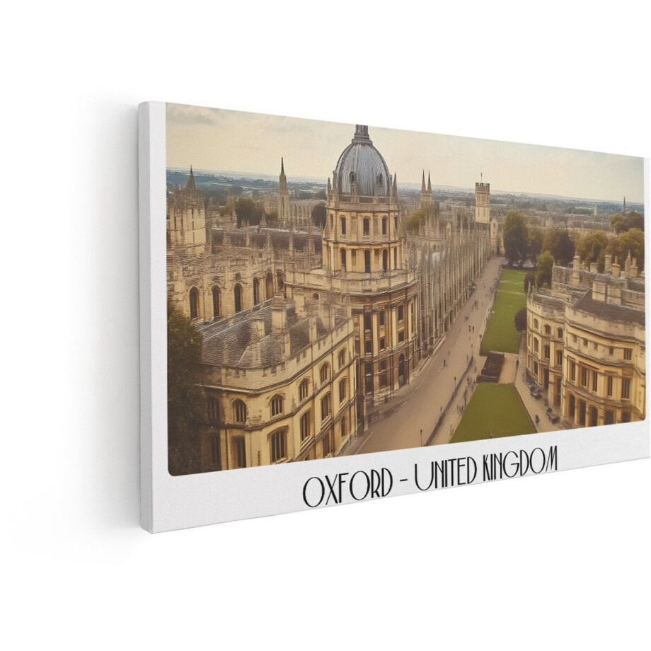 Artaza Canvas Schilderij Oxford - 120x60 cm - Wanddecoratie Stadsgezicht - Muurdecoratie Engeland - Schilderij Stad Universiteit Artaza Canvas Schilderij Oxford - 120x60 cm - Wanddecoratie Stadsgezicht - Muurdecoratie Engeland - Schilderij Stad Universiteit afbeelding 1