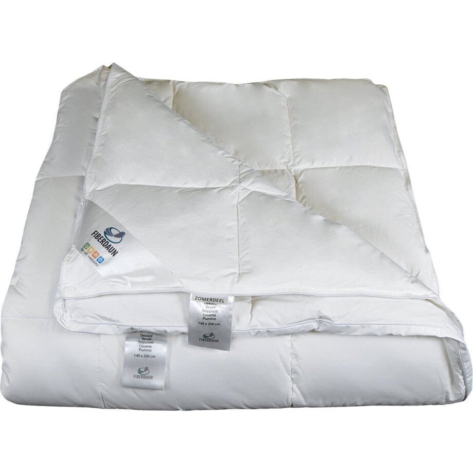 Polydaun Fiberdaun dekbed - 4-seizoenen - anti-huisstofmijt - voelt aan als dons - 140x220 cm afbeelding 1