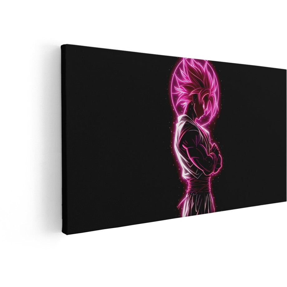 Artaza Canvas Schilderij Goku Black Rose - 80x40 cm - Wanddecoratie Anime - Muurdecoratie Slaapkamer - Schilderij Man - Roze Artaza Canvas Schilderij Goku Black Rose - 80x40 cm - Wanddecoratie Anime - Muurdecoratie Slaapkamer - Schilderij Man - Roze afbeelding 1