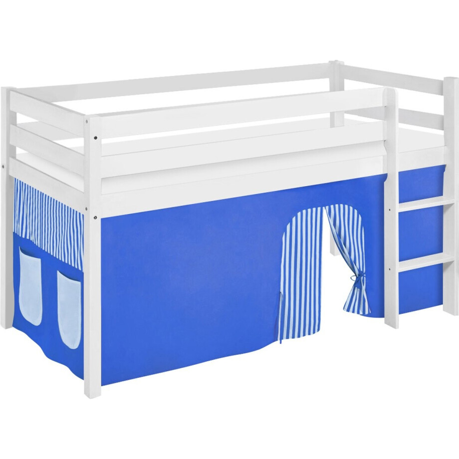 Halfhoogslaper Blauw met tent Halfhoogslaper Blauw met tent afbeelding 1