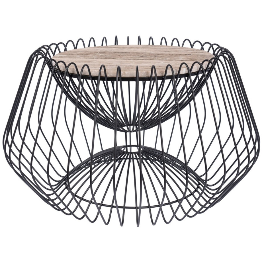 Padiro ronde bijzettafel Ø 60 x 35 cm - bruin - Modern Art-Déco Glamour Look - met marmerenpatroon - ijzeren onderstel Padiro ronde bijzettafel Ø 60 x 35 cm - bruin - Modern Art-Déco Glamour Look - met marmerenpatroon - ijzeren onderstel afbeelding 1