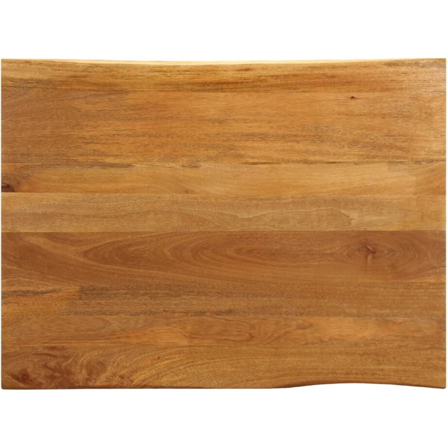 vidaXL - Tafelblad - met - natuurlijke - rand - 100x80x2,5 - cm - massief - mangohout vidaXL - Tafelblad - met - natuurlijke - rand - 100x80x2,5 - cm - massief - mangohout afbeelding 1