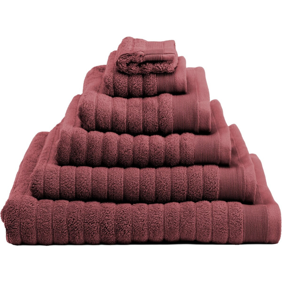 Heckettlane Gastendoekje Prestige - Toilet Handdoek van 100% Katoen - 30x50 cm - Klein handoekje voor WC 3 Stuks - Rood afbeelding 1