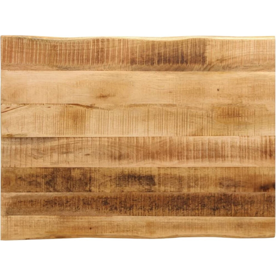 vidaXL - Tafelblad - met - natuurlijke - rand - 70x60x2,5 - cm - massief - mangohout afbeelding 1