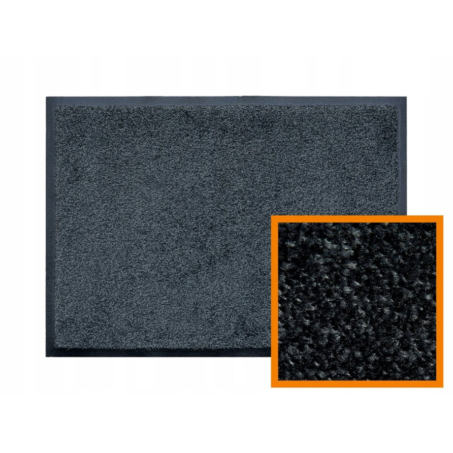 Iron Horse Deurmat Middernachtgrijs 60x40 cm - Professionele Entreemat Iron Horse Deurmat Middernachtgrijs 60x40 cm - Professionele Entreemat afbeelding 1