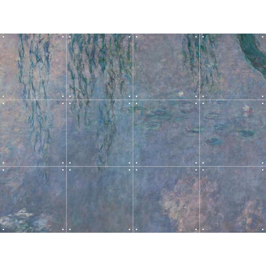 IXXI The two Willows detail II, Claude Monet & Musée de l'Orangerie - 80 x 60 cm - Gratis ophangtool - Grote wanddecoratie en posters - Olieverf afbeelding 1