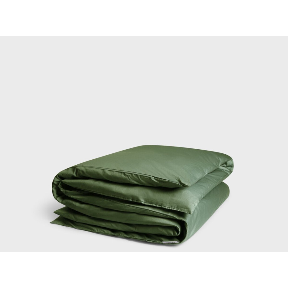 Yumeko dekbedovertrek katoensatijn mid olive 240x220 (zonder slopen) - Bio, eco & fairtrade afbeelding 1