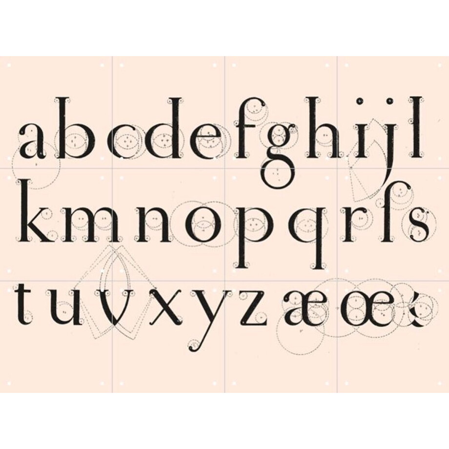 IXXI Alphabet Lowercase, Aster Edition - 80 x 60 cm - Gratis ophangtool - Grote wanddecoratie en posters - Line art, Typografie, Grafisch Ontwerp, IXXI Alphabet Lowercase, Aster Edition - 80 x 60 cm - Gratis ophangtool - Grote wanddecoratie en posters - Line art, Typografie, Grafisch Ontwerp, afbeelding 1