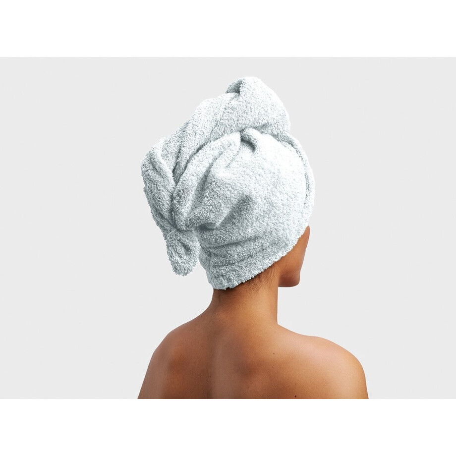 Yumeko haarhanddoek terry bubble blauw - Hotelkwaliteit - Bio, eco & fairtrade Yumeko haarhanddoek terry bubble blauw - Hotelkwaliteit - Bio, eco & fairtrade afbeelding 1