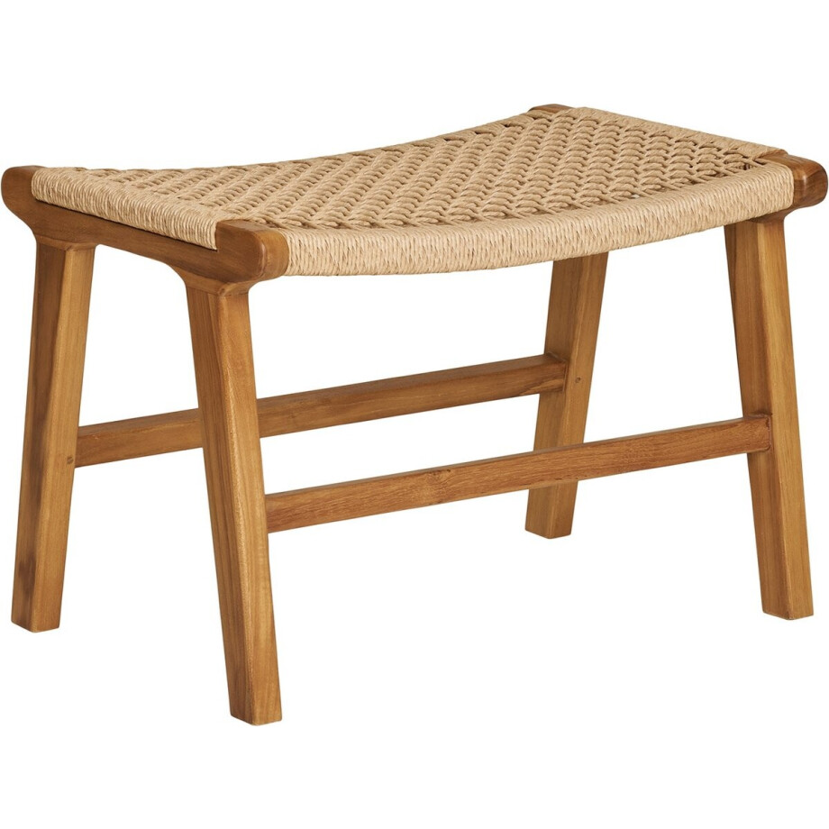 House Nordic Voetenbank Derby - 40x60x42cm - Teak Naturel afbeelding 1