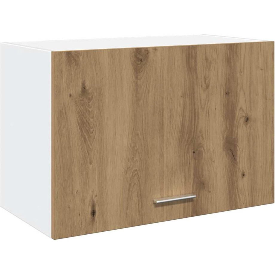 vidaXL - Hangkast - Lyon - 60x31x40 - cm - bewerkt - hout - artisanaal - eikenkleur vidaXL - Hangkast - Lyon - 60x31x40 - cm - bewerkt - hout - artisanaal - eikenkleur afbeelding 1