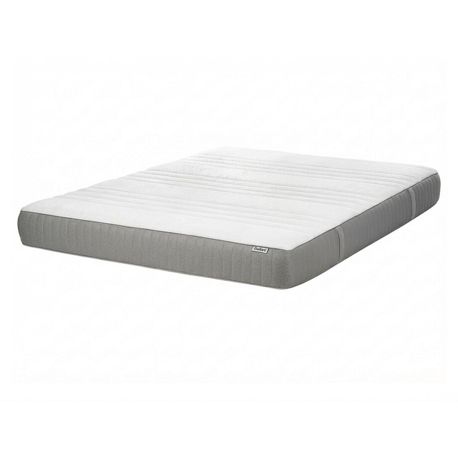 BELIANI WHISPER - Traagschuimmatras medium - Wit - 140 x 200 cm - Polyester BELIANI WHISPER - Traagschuimmatras medium - Wit - 140 x 200 cm - Polyester afbeelding 1