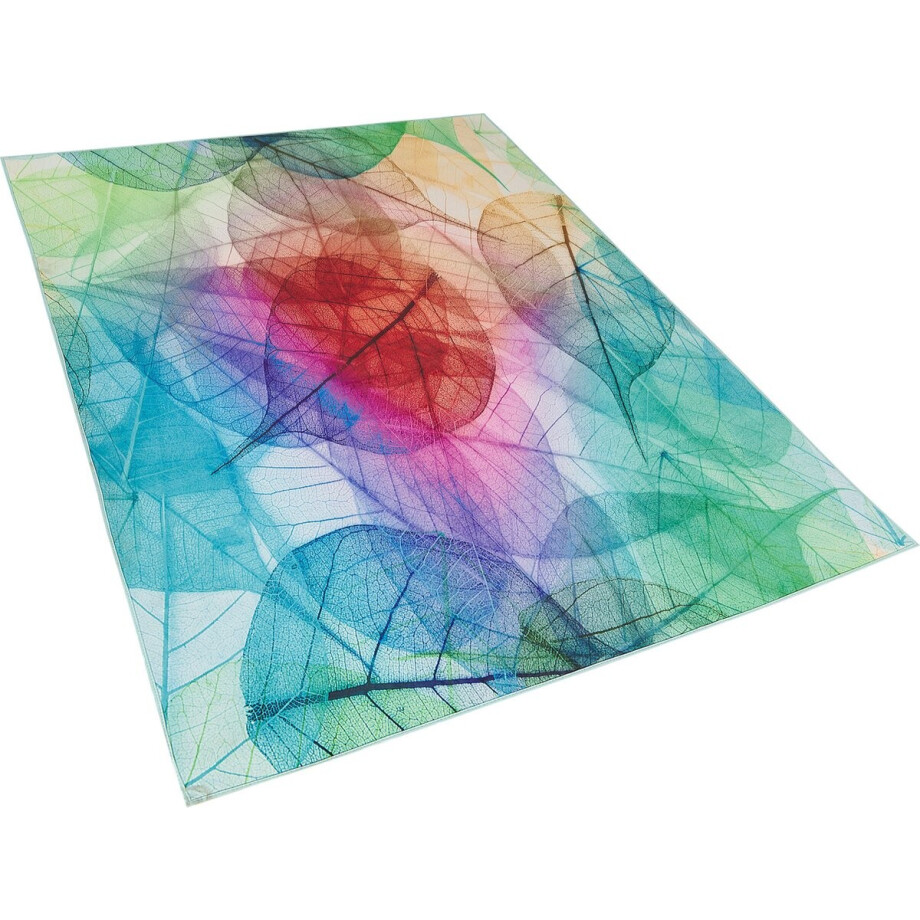 BELIANI ANTAKYA - Laagpolig vloerkleed - Multicolor - 160 x 230 cm - Polyester BELIANI ANTAKYA - Laagpolig vloerkleed - Multicolor - 160 x 230 cm - Polyester afbeelding 1