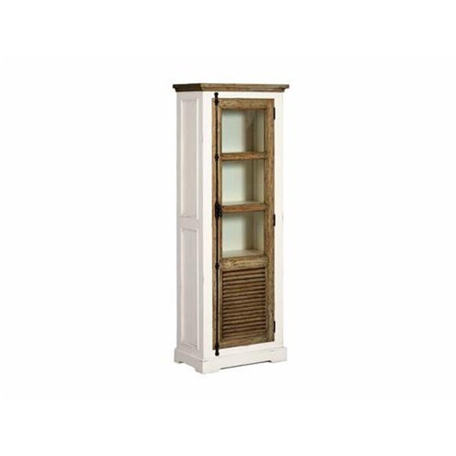 Tower Living Amanda Vitrinekast Grenenhout 69x40x190 cm afbeelding 1
