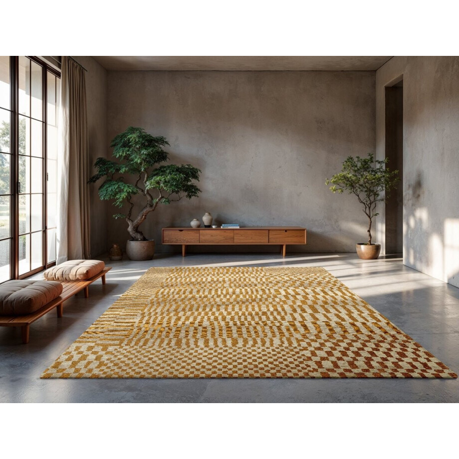 Wasbaar Binnen & Buiten Vloerkleed - 200 x 280 cm - Louis De Poortere Berber Erg - Laagpolig Tapijt - Gerecycled PET - Made in Belgium - Circulair Wasbaar Binnen & Buiten Vloerkleed - 200 x 280 cm - Louis De Poortere Berber Erg - Laagpolig Tapijt - Gerecycled PET - Made in Belgium - Circulair afbeelding 1