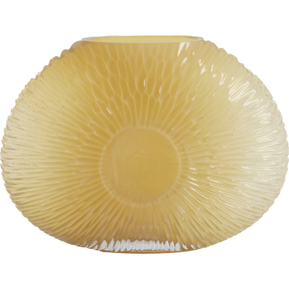 Light&living Vaas 40,5x11x30,5 cm CONCHA licht geel afbeelding 1