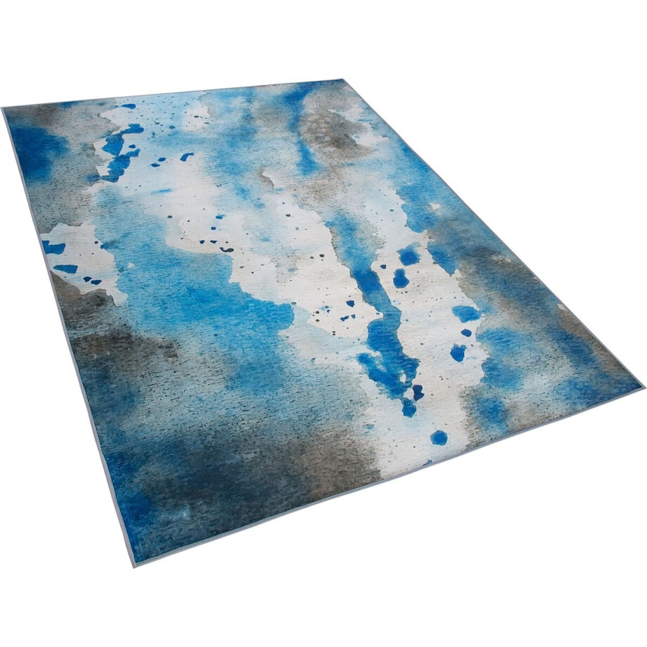 BELIANI BOZAT - Laagpolig vloerkleed - Lichtblauw - 140 x 200 cm - Polyester afbeelding 1