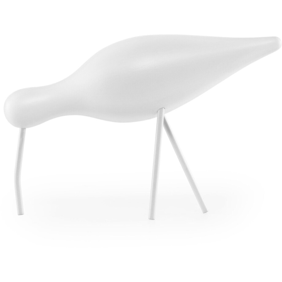 Normann Copenhagen Shorebird Vogel Decoratie Large White/white Normann Copenhagen Shorebird Vogel Decoratie Large White/white afbeelding 1
