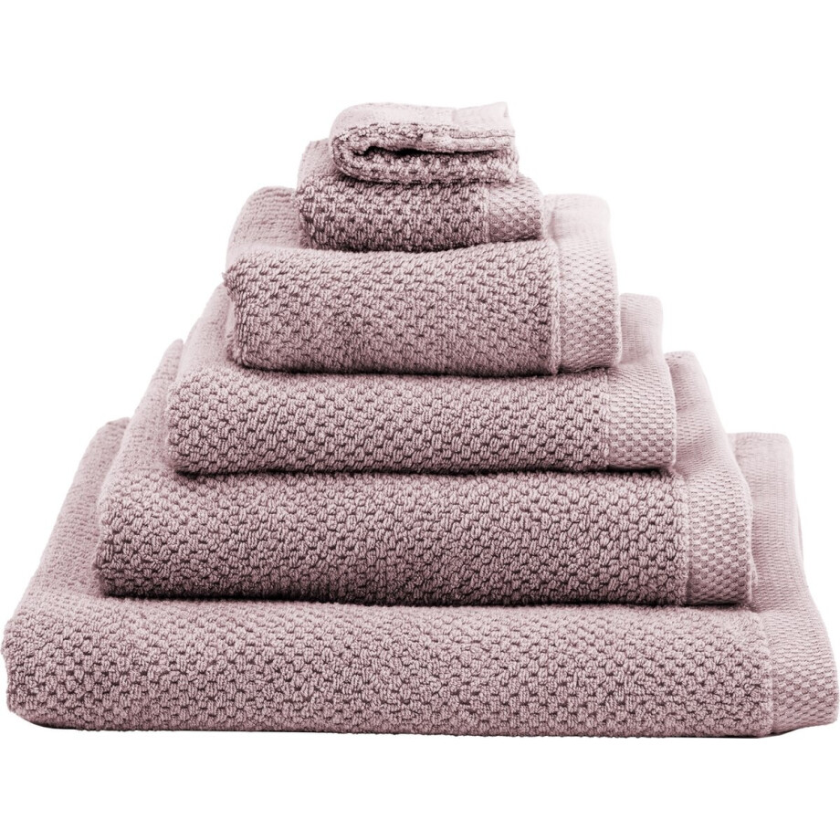 Heckettlane Gastendoekje Grant - Toilet Handdoek van 100% Katoen - 30x50 cm - Klein handoekje voor WC 3 Stuks - Roze afbeelding 1