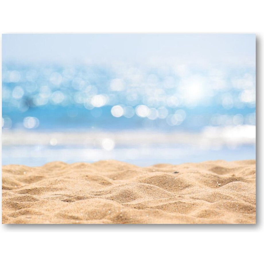 Zeegezicht - Abstract Beach / Strand - 40x30 Canvas Liggend - Landschap - Natuur afbeelding 1