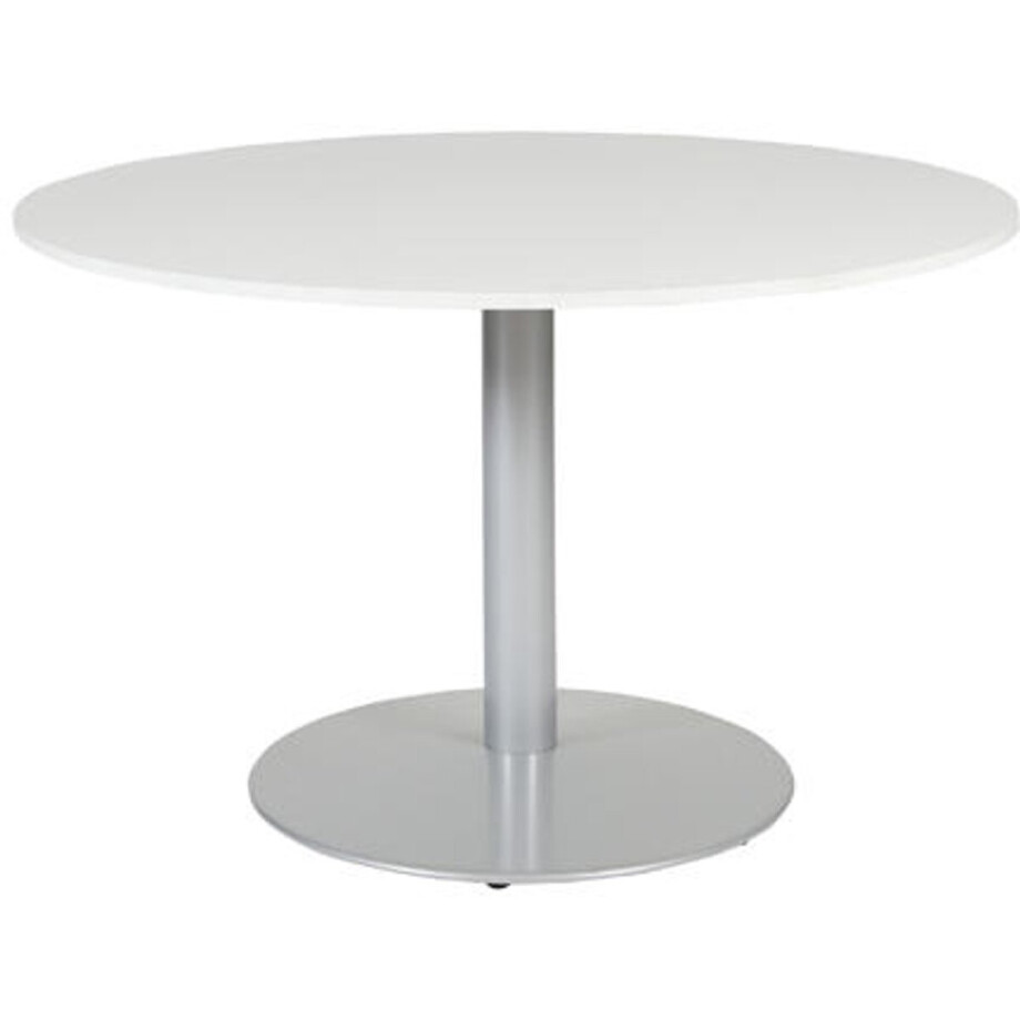 Vergadertafel - Linesto 120 rond robson - wit frame afbeelding 1