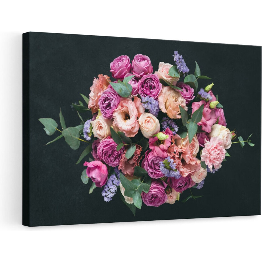 Artaza Canvas Schilderij Boeket met Verschillende Bloemen - 90x60 - Foto Op Canvas - Canvas Print - Muurdecoratie Artaza Canvas Schilderij Boeket met Verschillende Bloemen - 90x60 - Foto Op Canvas - Canvas Print - Muurdecoratie afbeelding 1