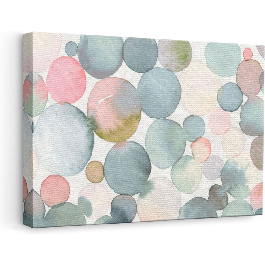 Artaza Canvas Schilderij Abstracte Kunst - Zeepbellen - 60x40 - Foto Op Canvas - Canvas Print afbeelding 1
