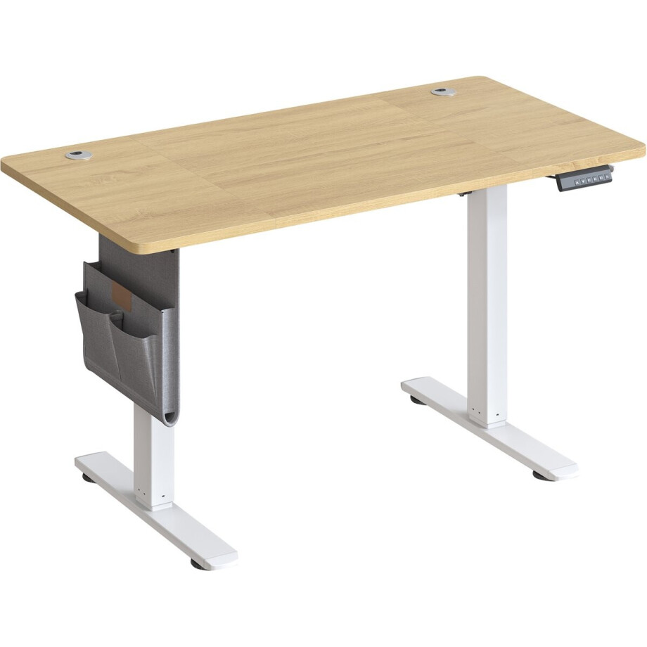 SONGMICS - In Hoogte Zit Sta Bureau - 120 x 60 cm - Met Memoryfunctie en USB-C Poort afbeelding 1