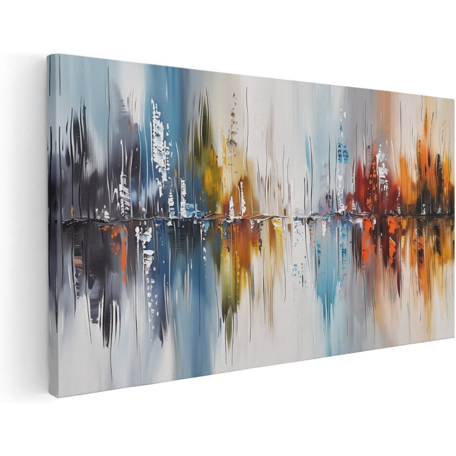 Artaza Canvas Schilderij Abstract - 120x60 cm - Groot - Wanddecoratie Woonkamer - Muurdecoratie Abstracte Kunst - Schilderijen Op Canvas afbeelding 1