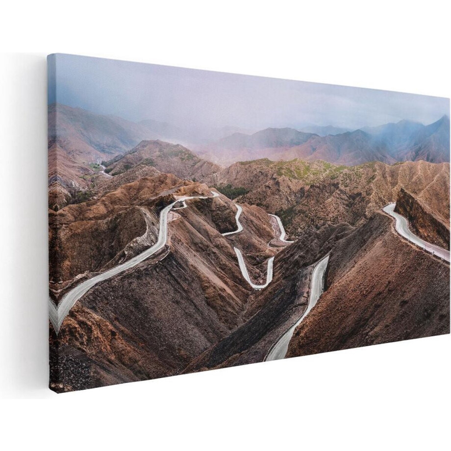 Artaza Canvas Schilderij Wegen in het Atlasgebergte, Marokko - Paden - 100x50 - Groot - Foto Op Canvas - Canvas Print Artaza Canvas Schilderij Wegen in het Atlasgebergte, Marokko - Paden - 100x50 - Groot - Foto Op Canvas - Canvas Print afbeelding 1
