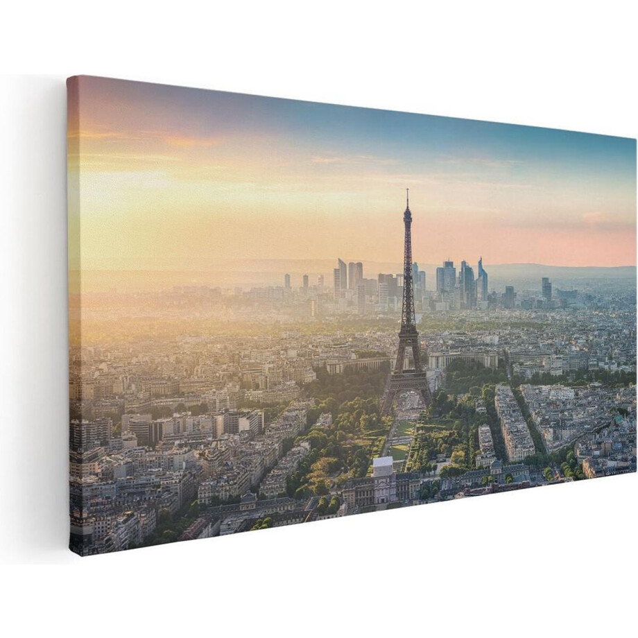 Artaza Canvas Schilderij Skyline Van Parijs Met De Eiffeltoren - 80x40 - Foto Op Canvas - Canvas Print Artaza Canvas Schilderij Skyline Van Parijs Met De Eiffeltoren - 80x40 - Foto Op Canvas - Canvas Print afbeelding 1