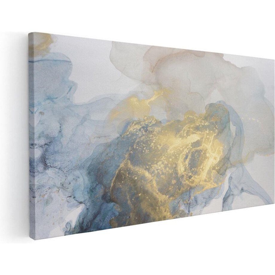 Artaza Canvas Schilderij Abstracte Kunst van Grijze Gouden Marmer - 100x50 - Groot - Foto Op Canvas - Canvas Print Artaza Canvas Schilderij Abstracte Kunst van Grijze Gouden Marmer - 100x50 - Groot - Foto Op Canvas - Canvas Print afbeelding 1