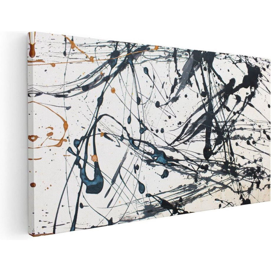 Artaza Canvas Schilderij Abstracte Kunst - 60x30 cm - Muurdecoratie Woonkamer - Wanddecoratie Modern - Kamer Accessoires afbeelding 1