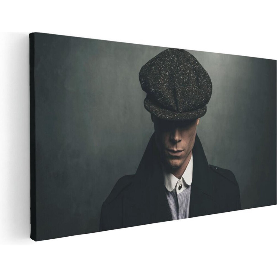 Artaza Canvas Schilderij Engelse Gangster Met Een Pet Uit Jaren 1920  - 120x60 - Groot - Foto Op Canvas - Canvas Print Artaza Canvas Schilderij Engelse Gangster Met Een Pet Uit Jaren 1920  - 120x60 - Groot - Foto Op Canvas - Canvas Print afbeelding 1