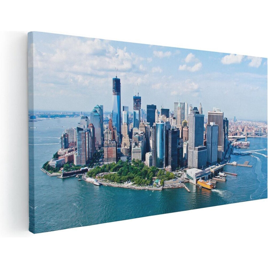 Artaza Canvas Schilderij New York - 80x40 cm - Wanddecoratie Skyline - Muurdecoratie Stad - Schilderijen Op Canvas Artaza Canvas Schilderij New York - 80x40 cm - Wanddecoratie Skyline - Muurdecoratie Stad - Schilderijen Op Canvas afbeelding 1