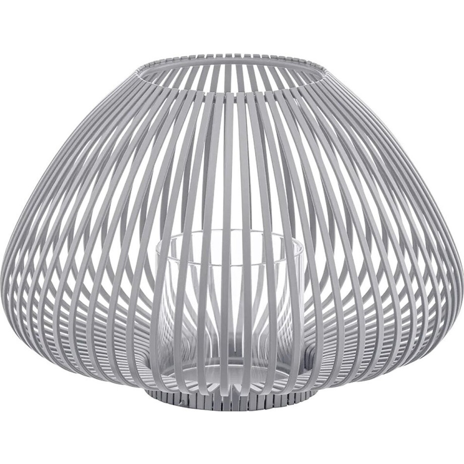 Blomus LYVA Lantaarn - H 17 cm, Ø 25 cm (S) - Steel Gray afbeelding 1