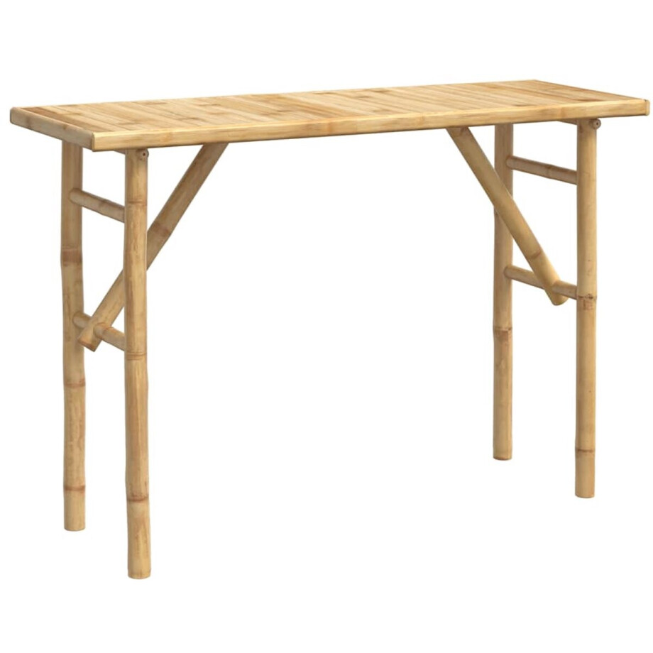 vidaXL - Wandtafel - 115x39x75 - cm - bamboe afbeelding 1