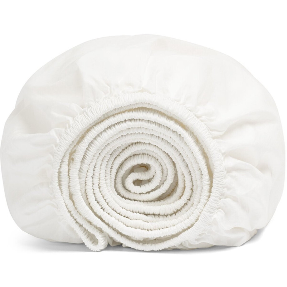Yumeko kinderhoeslaken percal katoen wit 70x150x15 - Bio, eco & fairtrade Yumeko kinderhoeslaken percal katoen wit 70x150x15 - Bio, eco & fairtrade afbeelding 1