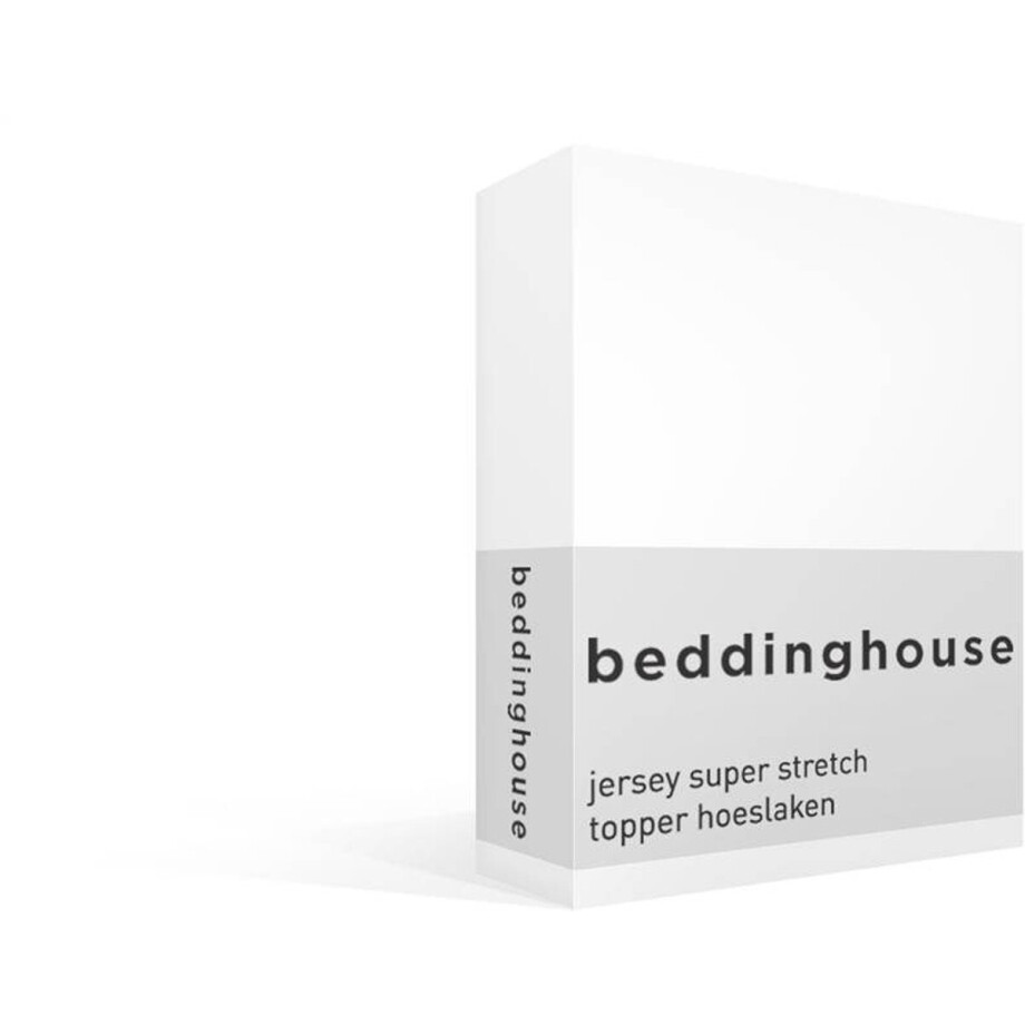 Beddinghouse katoen - Topper Hoeslaken - 140 x 200/220 cm Pocket depth: 25 cm - Wit afbeelding 1