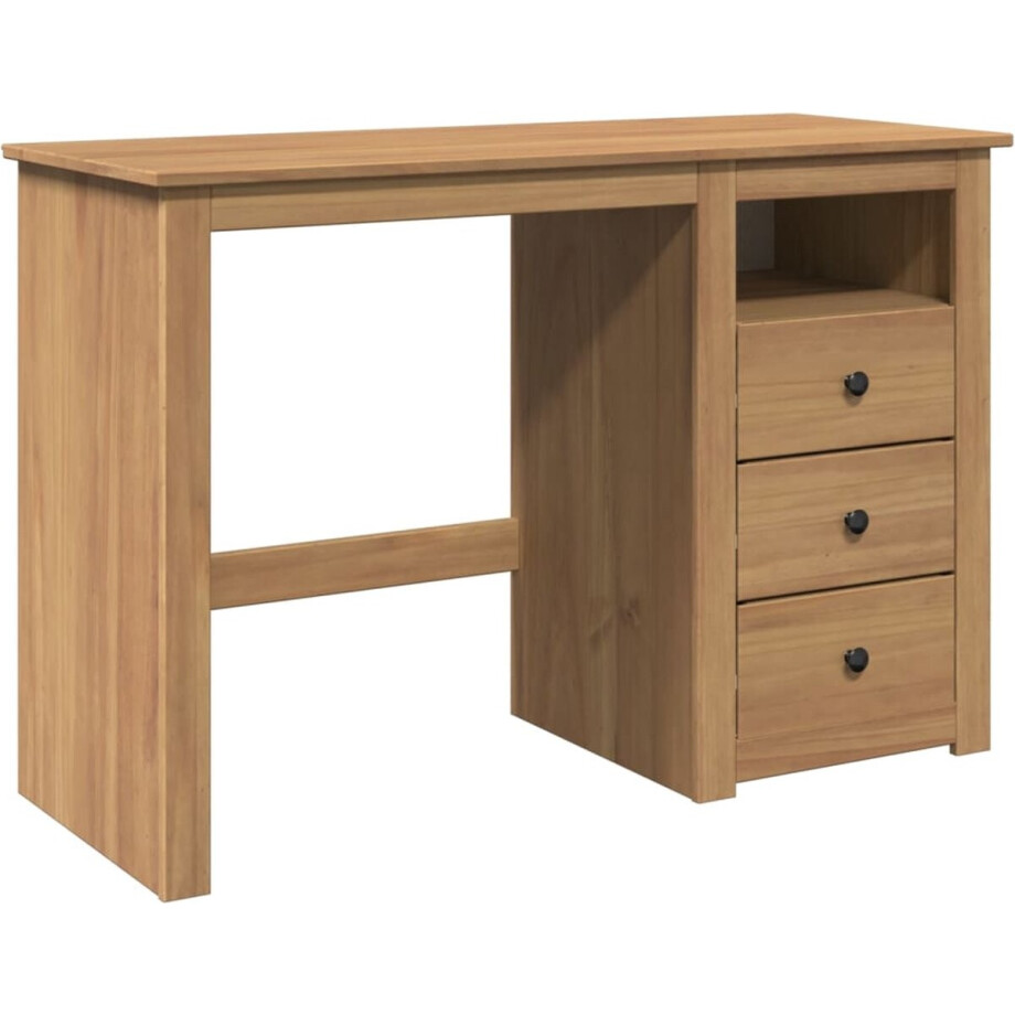 vidaXL - Bureau - Panama - 112x45x75 - cm - massief - grenenhout afbeelding 1