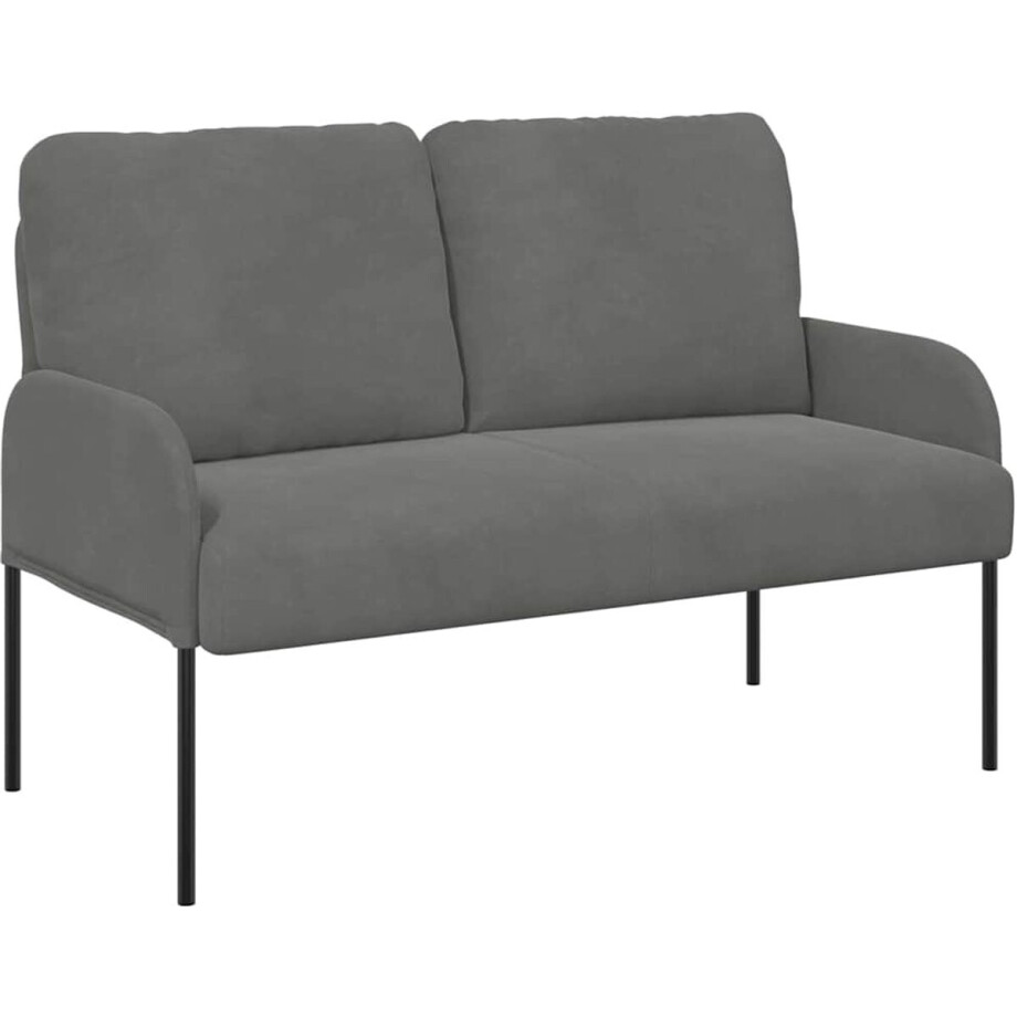 vidaXL - Banken - met - kussen - 110cm - Donkergrijs - Multiplex vidaXL - Banken - met - kussen - 110cm - Donkergrijs - Multiplex afbeelding 1