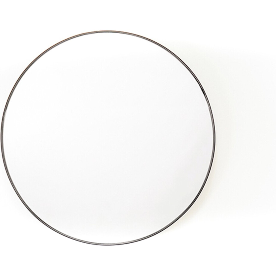 Housevitamin Ronde Metalen Spiegel - Staal Rand 3cm 60 Dia - Zwarte Wand Spiegel 60cm - Badkamer Housevitamin Ronde Metalen Spiegel - Staal Rand 3cm 60 Dia - Zwarte Wand Spiegel 60cm - Badkamer afbeelding 1