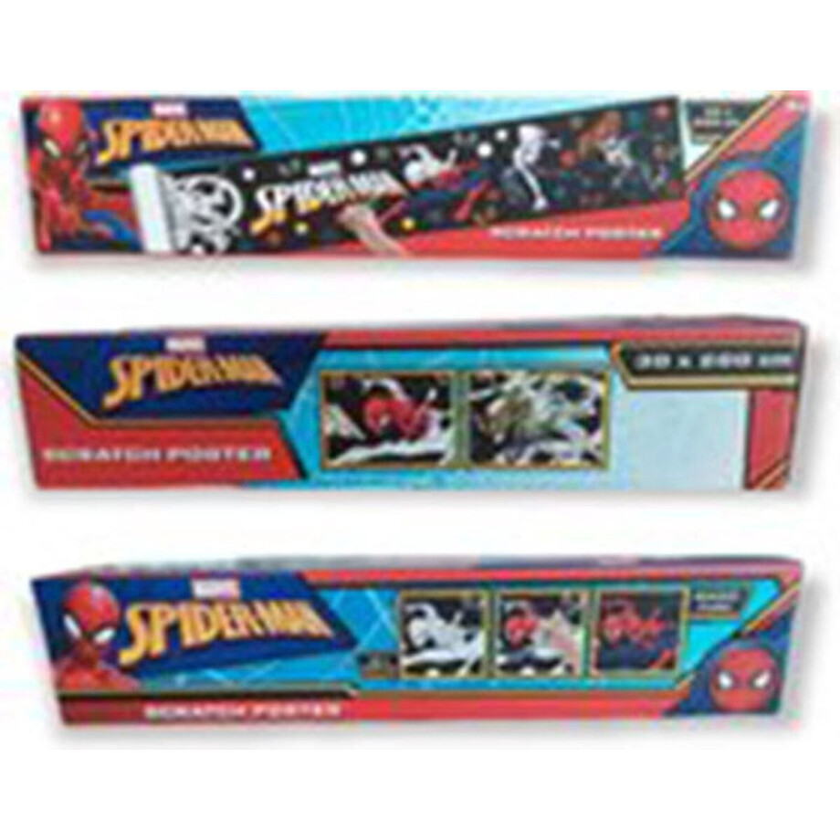 Spider Man krasposter Poster - Multicolor - Papier / Karton - 30 x 200 cm afbeelding 1