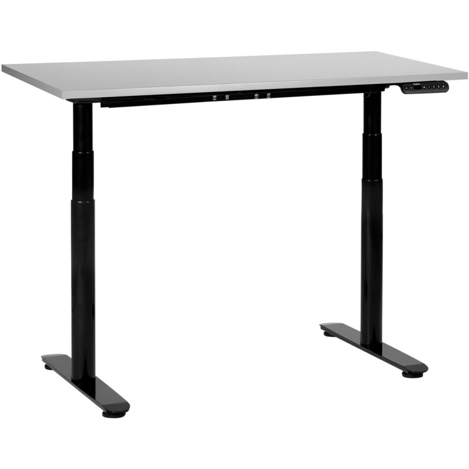 DESTINAS - Elektrisch Verstelbaar bureau - Lichtgrijs - 120 cm - MDF afbeelding 1
