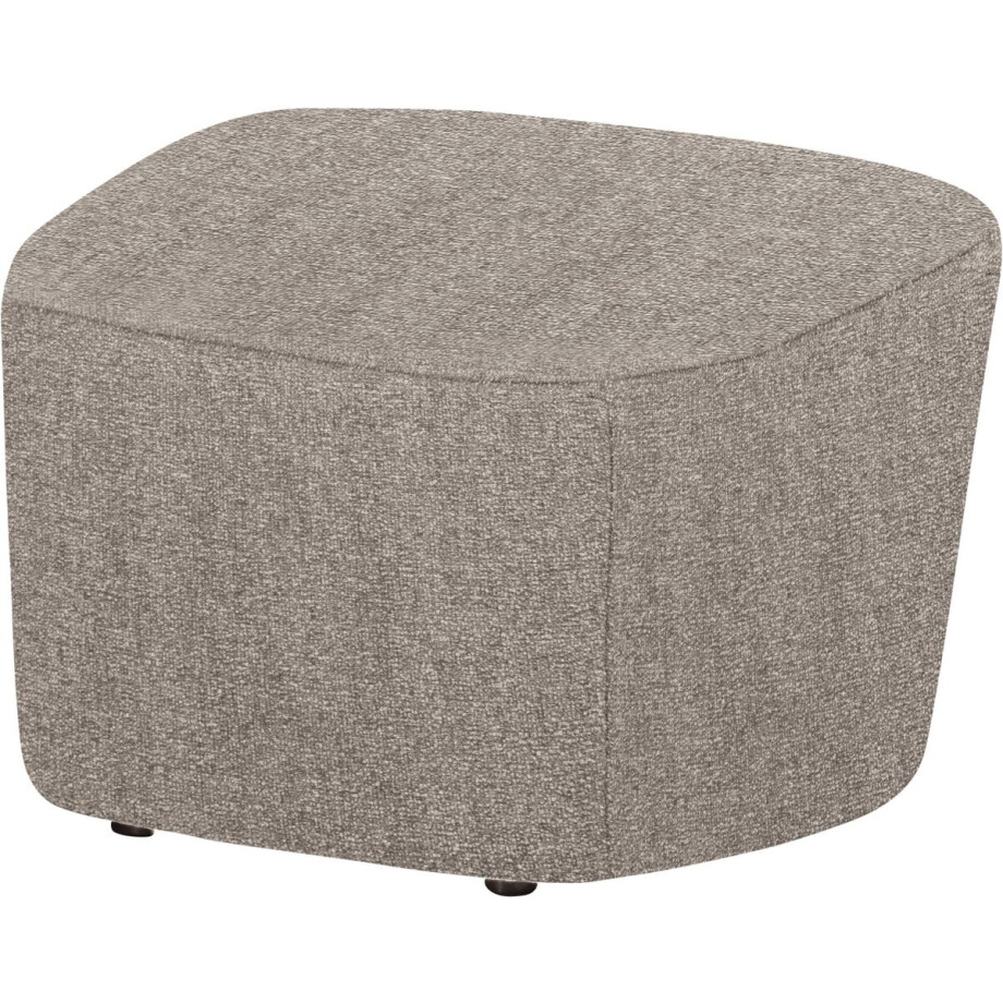 vtwonen Lofty Hocker - Polyester - Naturel - 41x62x48 afbeelding 1