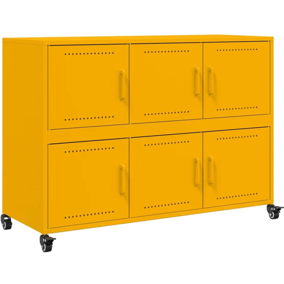 vidaXL Klikmechanisme - Dynammometer Sleutel - Dressoir 100,5x39x72 cm staal mosterdgeel - Koppelmoment - Gereedschapset - Drapers Tools vidaXL Klikmechanisme - Dynammometer Sleutel - Dressoir 100,5x39x72 cm staal mosterdgeel - Koppelmoment - Gereedschapset - Drapers Tools afbeelding 1