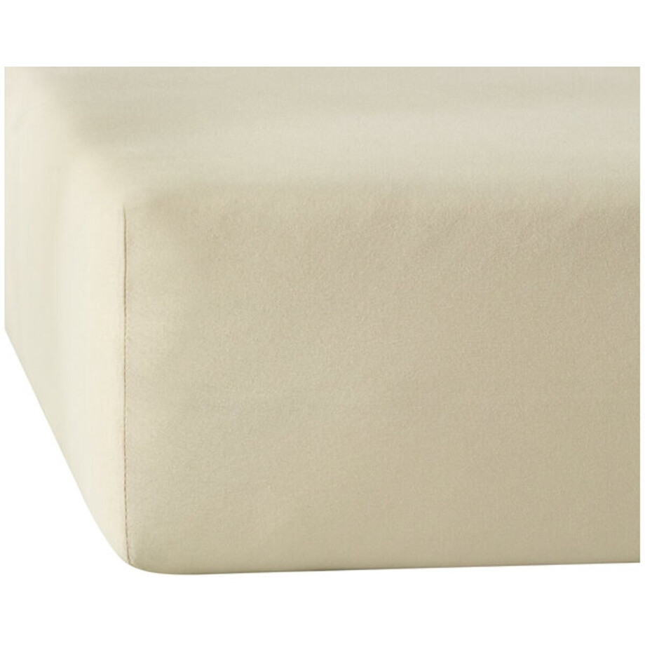 De Witte Lietaer Hoeslaken Elena Sand - 90 x 200/220 x h 30 - Katoen Jersey De Witte Lietaer Hoeslaken Elena Sand - 90 x 200/220 x h 30 - Katoen Jersey afbeelding 1